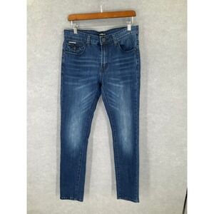 Bruno Cavalli Men's Jeans Blue Denim Skinny Fit Distressed‎ Casual 30x30